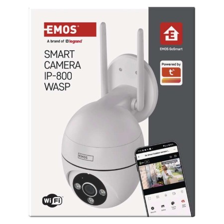 Telecamera Smart IP-800 GoSmart - Visione Notturna, IP65, Tracciamento | Emos H4057