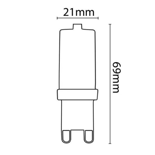 Lampadina LED G9 6W 600lm 3000K -...