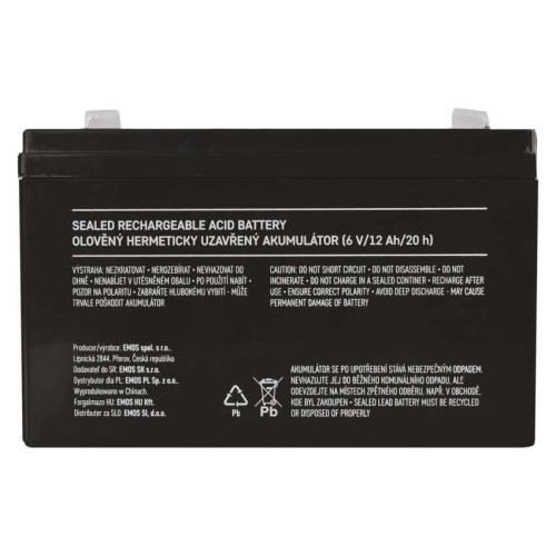 BATTERIA AL PIOMBO RICARICABILE 6V... BATTERIA AL PIOMBO RICARICABILE 6V...