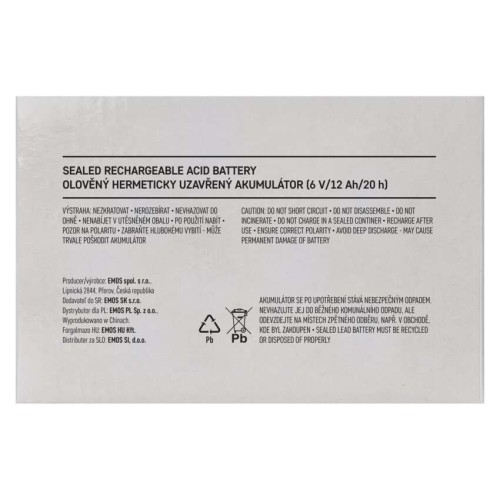 BATTERIA AL PIOMBO RICARICABILE 6V... BATTERIA AL PIOMBO RICARICABILE 6V...