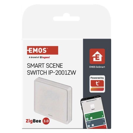 Controller Scena 1 Pulsante ZigBee Bianco | Controllo Smart Casa | Emos H5011