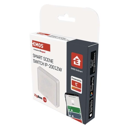 Controller Scena 1 Pulsante ZigBee Bianco | Controllo Smart Casa | Emos H5011