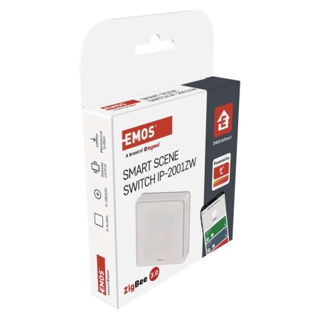 Controller Scena 1 Pulsante ZigBee Bianco | Controllo Smart Casa | Emos H5011