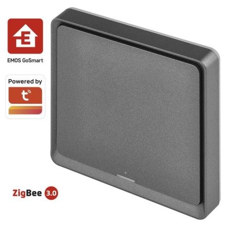 Controller Scena 1 Pulsante Antracite ZigBee Gosmart IP-2001ZB Emos H5014 - Controllo Scene Smart Controller Scena 1 Pulsante Antracite ZigBee Gosmart IP-2001ZB Emos H5014 - Controllo Scene Smart