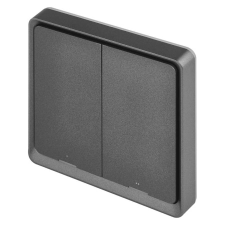 Controller Scena 2 Pulsanti ZigBee Antracite | Controllo Smart Casa | Emos H5015
