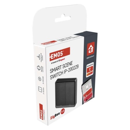 Controller Scena 2 Pulsanti ZigBee Antracite | Controllo Smart Casa | Emos H5015
