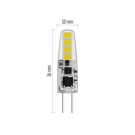 Lampadina LED Bispina  G4 1.9W (20w) 3000K Bianco Caldo | EMOS ZQ8620