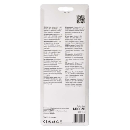 Tester per Circuiti - Rilevazione Tensione CAT III, 6-400 V, 0-60 H | EMOS VT-211