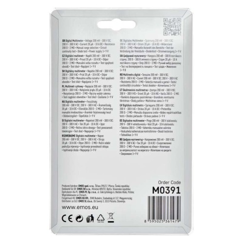 Tester multimetro MD-210: Strumento...