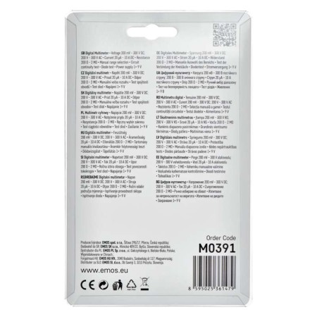 Tester multimetro MD-210: Strumento Affidabile per Elettronica e Manutenzione | EMOS M0391
