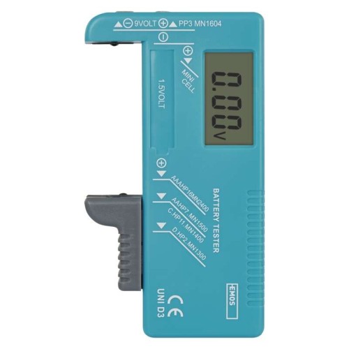 TESTER PROVA BATTERIE LCD EMOS N0322