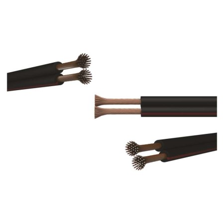 Cavo per altoparlanti rosso/nero 2x0.75 in CCA 100MT Emos S8273