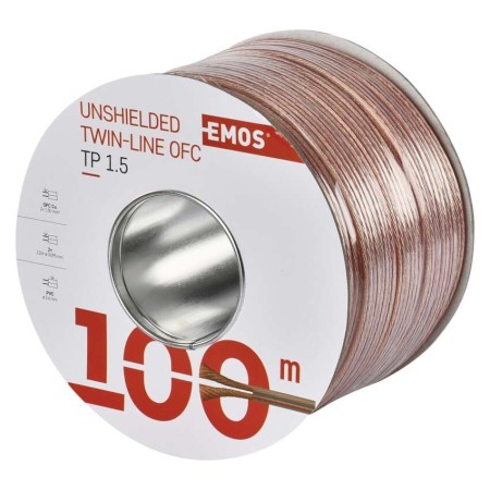 Cavo Altoparlanti 2x2.5 in Rame: Guaina Trasparente e Prestazioni Audio Superiori | Emos S8324