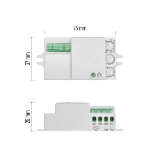 SENSORE DI MOVIMENTO A MICROONDE EMOS...