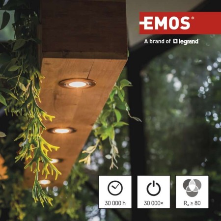 Faretto LED GU10 3W (35W) 4000K 345lm Luce Neutra 3 Anni Garanzia | EMOS ZQ8E13