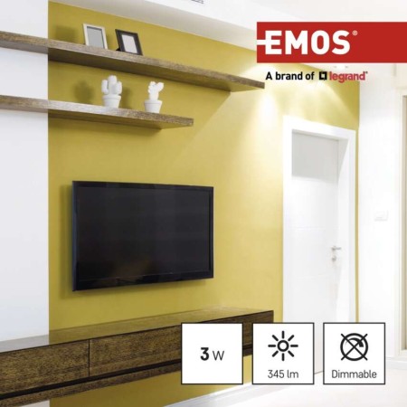 Faretto LED GU10 3W (35W) 6500K 345lm Luce Fredda 3 Anni Garanzia | EMOS ZQ8E14