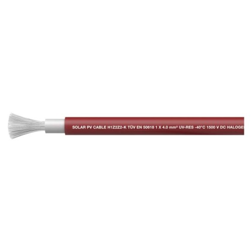 Cavo Unipolare 4mm Rosso per Pannelli...
