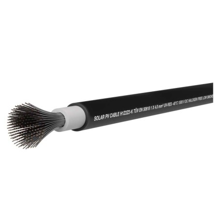 Cavo Unipolare 4mm Nero EMOS: affidabilità e qualità per impianti solari. Cavo Unipolare 4mm Nero EMOS: affidabilità e qualità per impianti solari.