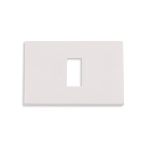 Placca 1 foro bianco crema...