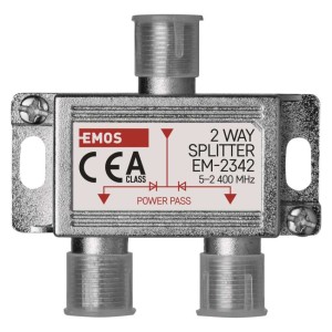 Splitter Antenna EMOS: Segnale TV chiaro e forte con 2 uscite. 2