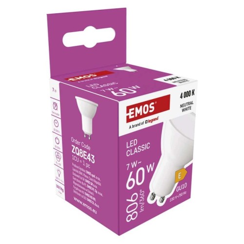 Lampadina LED GU10 7W (60W) 4000K - 3... Lampadina LED GU10 7W (60W) 4000K - 3...