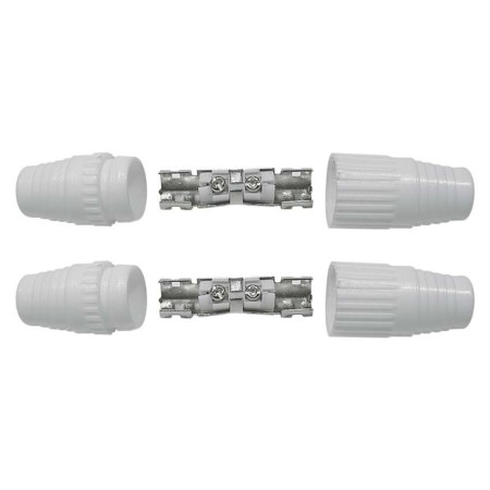 Giunto coassiale 9.5mm, blister da 2 pz per TV e SAT. Alta qualità. Giunto coassiale 9.5mm, blister da 2 pz per TV e SAT. Alta qualità.