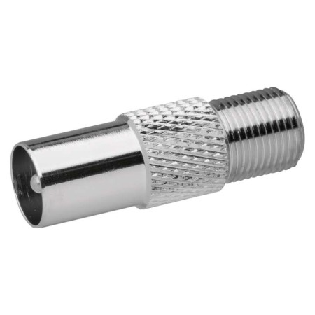 Adattatore Satellitare F-Femmina a Connettore TV-Maschio, 1 pezzo. Adattatore Satellitare F-Femmina a Connettore TV-Maschio, 1 pezzo.