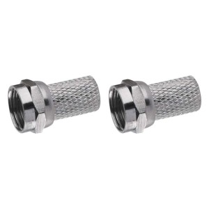 Connettore F per cavo coassiale 5.0/7.5mm Blister 2pz | EMOS K7331.2