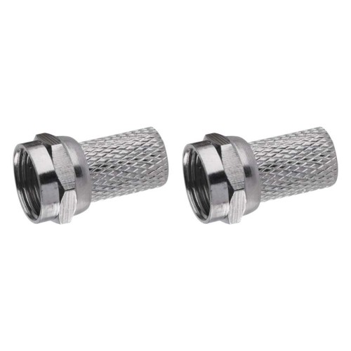 Connettore F per cavo coassiale 5.0/7.5mm Blister 2pz | EMOS K7331.2
