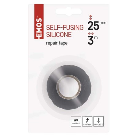 Nastro al Silicone Autoagglomerante 25mm x 3m - Alta Resistenza | Emos F52503