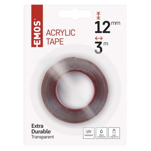 Nastro Biadesivo Acrilico 12mm x 3m -... Nastro Biadesivo Acrilico 12mm x 3m -...