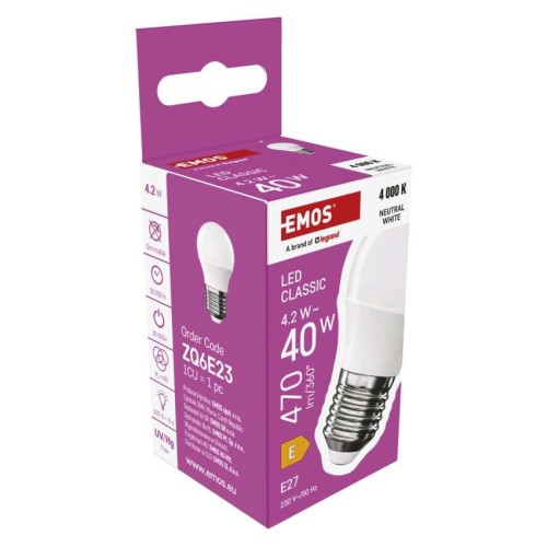 Lampadina LED Sfera E27 4.2W (40W)... Lampadina LED Sfera E27 4.2W (40W)...