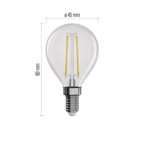 Lampadina led filamento E14 1.8W...