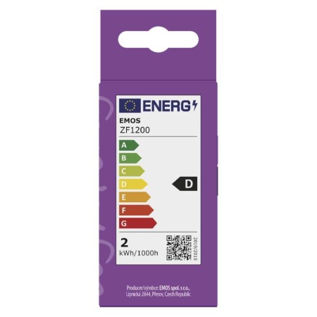 Lampadina led filamento E14 1.8W (25W) 2700K 250LM sfera chiara | Emos ZF1200