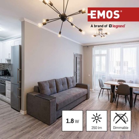 Lampadina led filamento E14 1.8W (25W) 2700K 250LM sfera chiara | Emos ZF1200