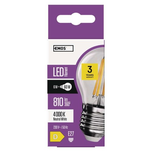 Lampadina LED Filamento E27 6W (60W)... Lampadina LED Filamento E27 6W (60W)...