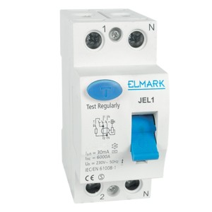 Interruttore Differenziale Salvavita ELMARK 40221 25A 30mA 2 Poli