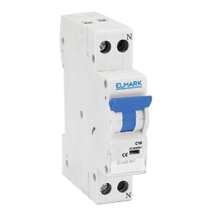 Interruttore Magnetotermico ELMARK 16A 1P+N 4.5kA ELMARK 41016C
