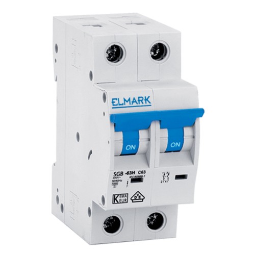 Interruttore Magnetotermico ELMARK 25A 2P 6kA ELMARK 41225C