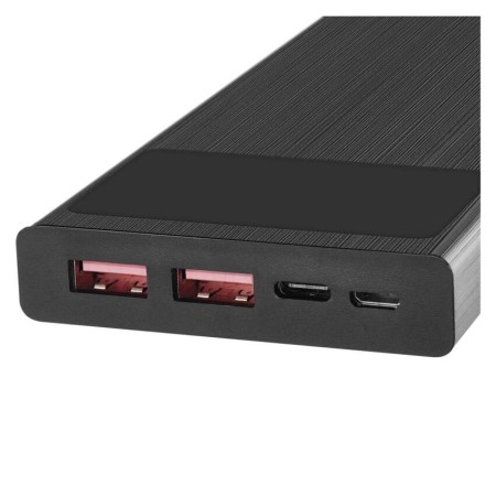 Power bank EMOS BetaQ 10000mAh 22.5W Nero – 4 Porte USB, USB-C e Display LED | EMOS B0531B