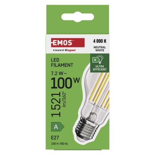 Lampadina LED Filamento Classe A E27... Lampadina LED Filamento Classe A E27...