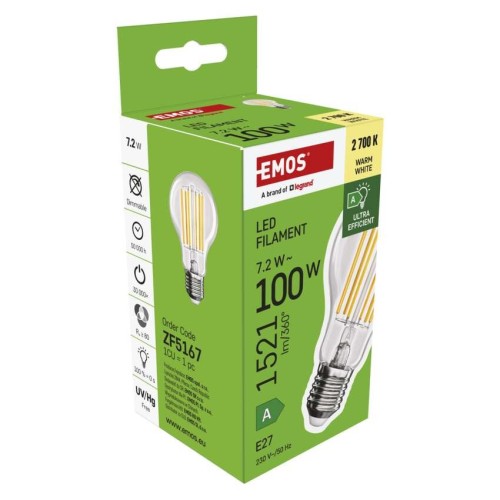 Lampadina LED Filamento Classe A E27... Lampadina LED Filamento Classe A E27...