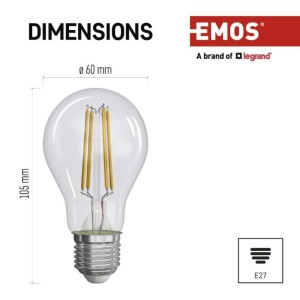 Lampadina LED E27 5W 4000K Classe 4 212lm/W | EMOS ZF5158 2