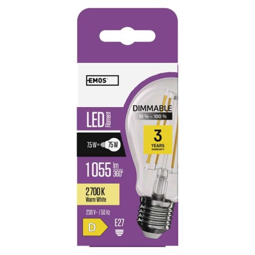Lampadina LED E27 Dimmerabile 7.5W... Lampadina LED E27 Dimmerabile 7.5W...
