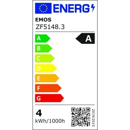 Confezione da 3 Lampadine LED Filamento E27 3.8W (60W) 4000K Classe A: Luce Bianca Naturale | Emos ZF5148.3