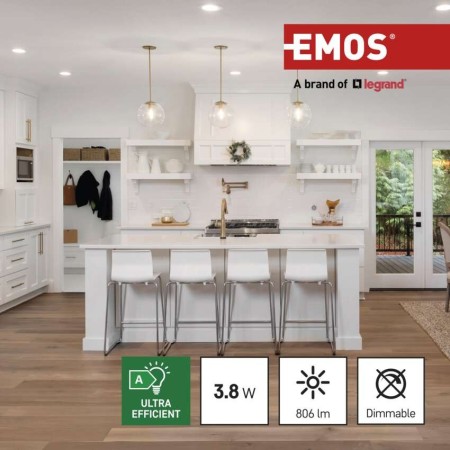 Confezione da 3 Lampadine LED Filamento E27 3.8W (60W) 4000K Classe A: Luce Bianca Naturale | Emos ZF5148.3