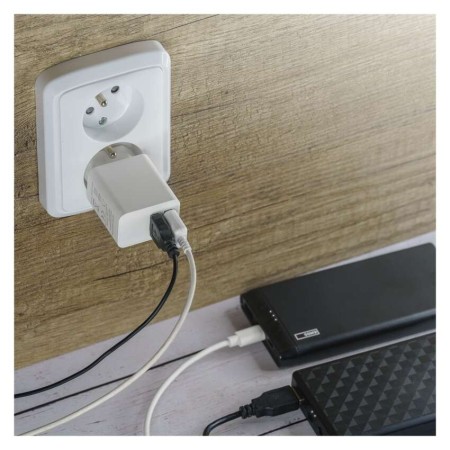 Caricabatterie USB 15W 2 Porte USB-A Compatibile Smartphone Tablet | EMOS V0125