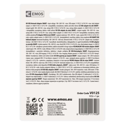 Caricabatterie USB 15W 2 Porte USB-A... Caricabatterie USB 15W 2 Porte USB-A...