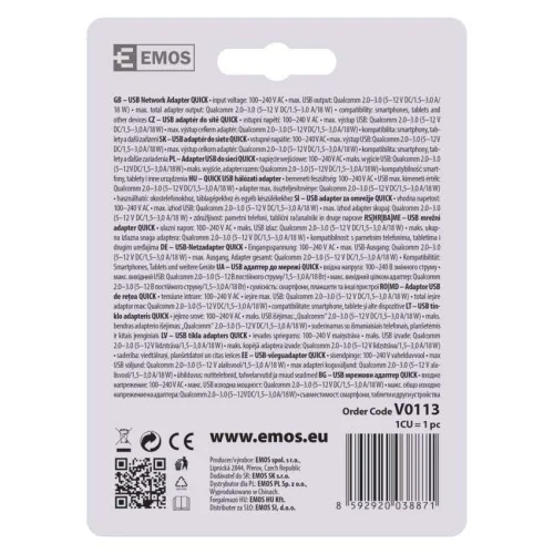 Caricabatterie USB 18W Quick Charge...