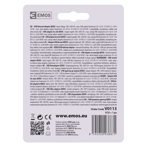 Caricabatterie USB 18W Quick Charge... Caricabatterie USB 18W Quick Charge...